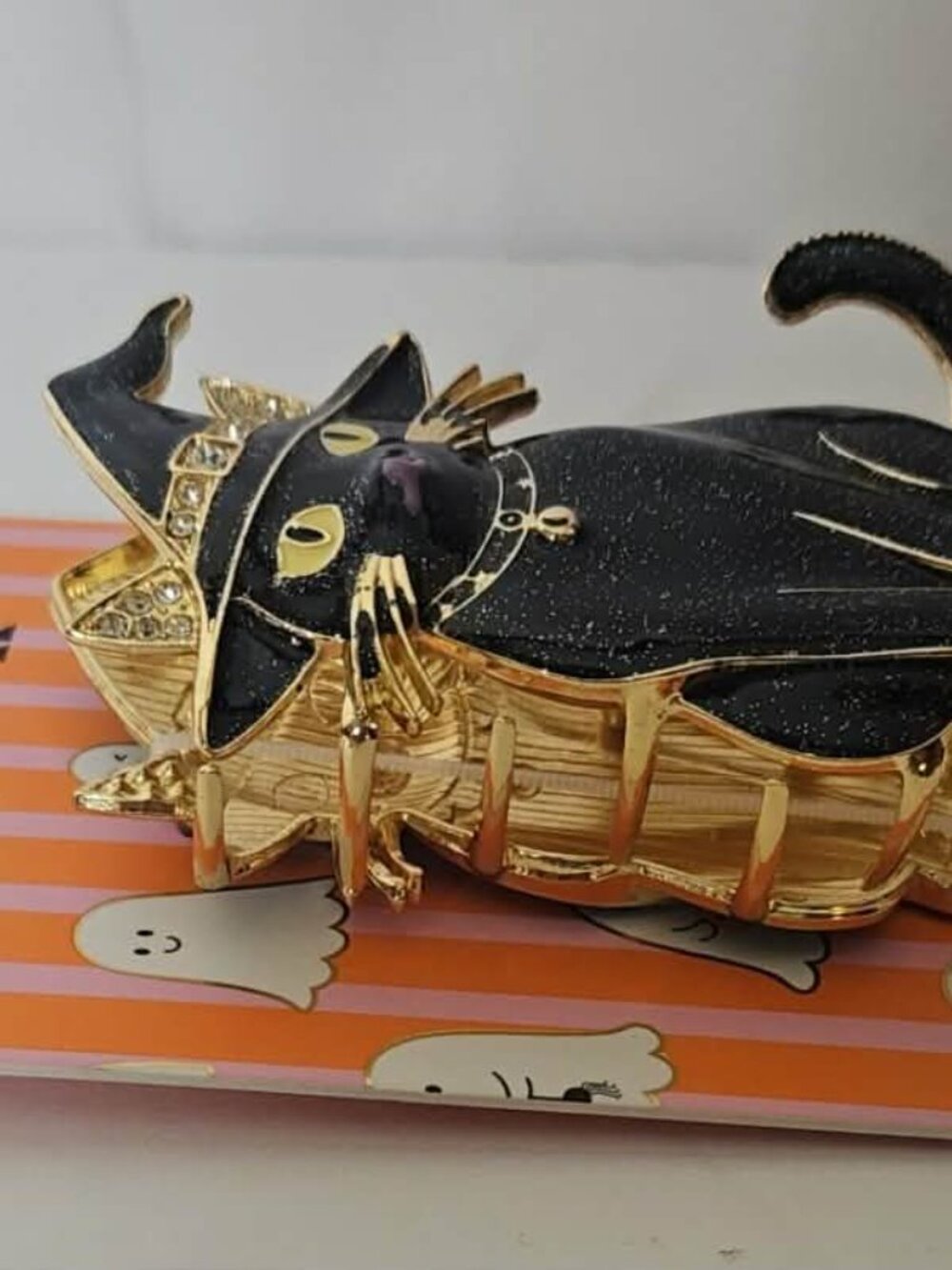 Piper K Halloween Black Cat Witch Hair Claw Clip NWT - Picture 3 of 3
